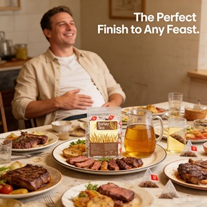 أكياس شاي الشعير الطبيعي العضوي الممتاز - دعم كامل للجهاز الهضمي، تنظيف الجسم وصحة الطحال، فوائد تبريد - 5 جرام × 30 كيس - Product Image 3