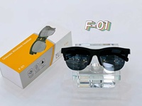 Lunettes de soleil intelligentes F01 pour sports de plein air, sans fil, anti-lumière bleue, étanches, monture tendance, pour la course à pied et le cyclisme