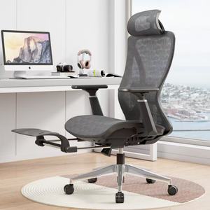 Chaise de bureau ergonomique de haute qualité, repose-pieds moderne, pivotante, chaise de réception confortable en maille, petite chaise d'attente - Product Image 6