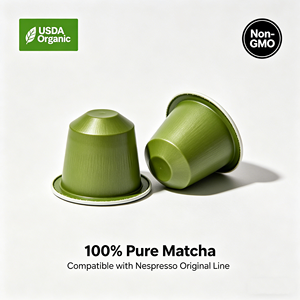 <b>Zero</b> <b>Sugar</b> Matcha Coffee Pods for Nespresso Original Premium Japanese Style Green Tea Capsules Compatible with Coffee Maker - Product Image 1