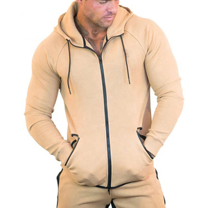 Sudadera con capucha extragrande de algodón para hombre, 500 g/m², de forro polar grueso, con cremallera completa y diseño de cremallera. - Product Image 4