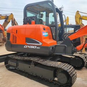 Excavadora Usada Doosan DX 60 Mini de 6 Toneladas, Modelo DX60-9c de Segunda Mano con Motor, Caja de Cambios, Bomba de Engranajes y PLC en Venta - Product Image 4