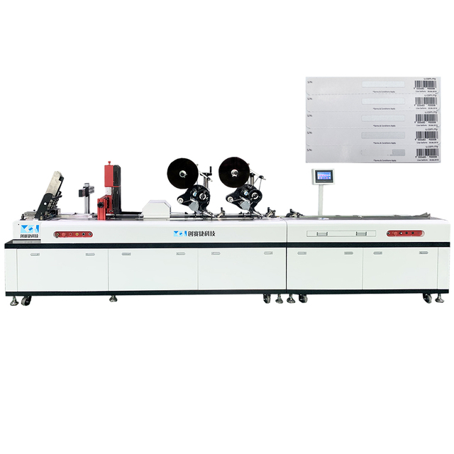 CSJ-G602T Scratch Card Data Code Printing and Covering All in One Digital UV Inkjet High Speed Variable Data One Pass Printer