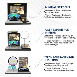 Exhibidor de Mostrador para Gafas Deportivas de Acrílico Personalizadas, Servicio Integral de Fábrica con Pantalla LCD y Luz LED para Aumentar las Ventas - Product Image 3