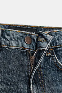 Vaqueros Mujer Corte Recto Lavado Vintage - Pantalones Vaqueros Flexibles Tiro <span class=keywords><strong>Alto</strong></span> - Tejido Denim Comodo Moda Española - Product Image 6