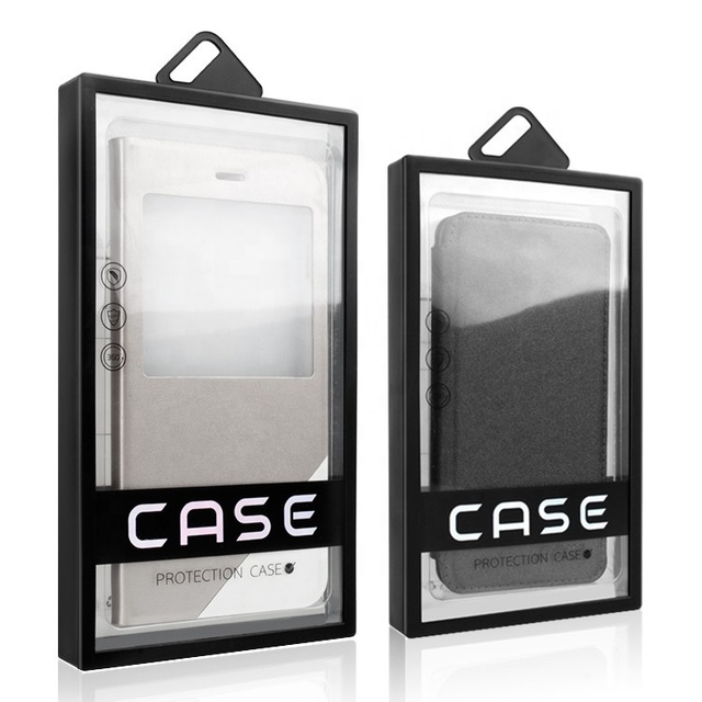 PP Hard Border +PVC Box Custom logo Packaging Box for Mobile Phone Cases