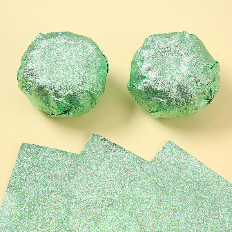 กระดาษฟอยล์อลูมิเนียมลายสีส้มสีเขียว