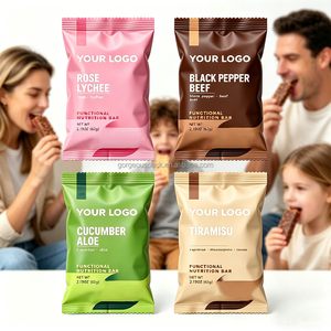 Sacs en plastique sur mesure, sachets alimentaires à scellage arrière, emballages pour poudre de protéines de lactosérum, sacs en aluminium 35g 50g - Product Image 5