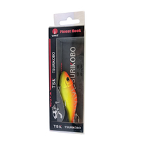 TSURIKOBO-13 #   Leurre VIB vibrant coulant 8cm 14g avec hameçons VMC, appât dur pour la pêche au bar et au brochet en rivière – Vente directe usine