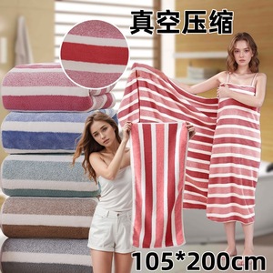 Serviette de bain en polaire corail Jin Ao 70x140cm, épaisse, absorbante, douce, séchage rapide, pour hommes et femmes - Product Image 4