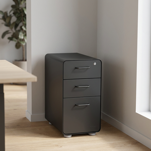 IYANEN Modern School Office Furniture Under Desk 3-Drawer <b>Lockable</b> Fireproof Steel Pedestal Mobile File <b>Cabinet</b> - Product Image 4