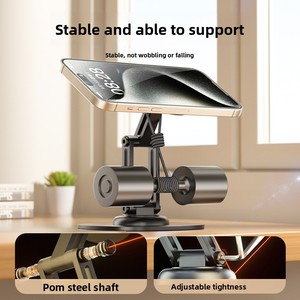 Soporte Magnético para Teléfono y Tableta, Giratorio 360°, Estable, Ligero, Plegable, Portátil, Totalmente Metálico, Súper Fuerte - Product Image 3