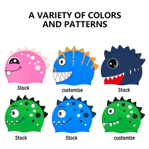 3D lindo 65g personalizado para niños personalizado profesional <span class=keywords><strong>piscina</strong></span> gorros de natación - Product Image 2