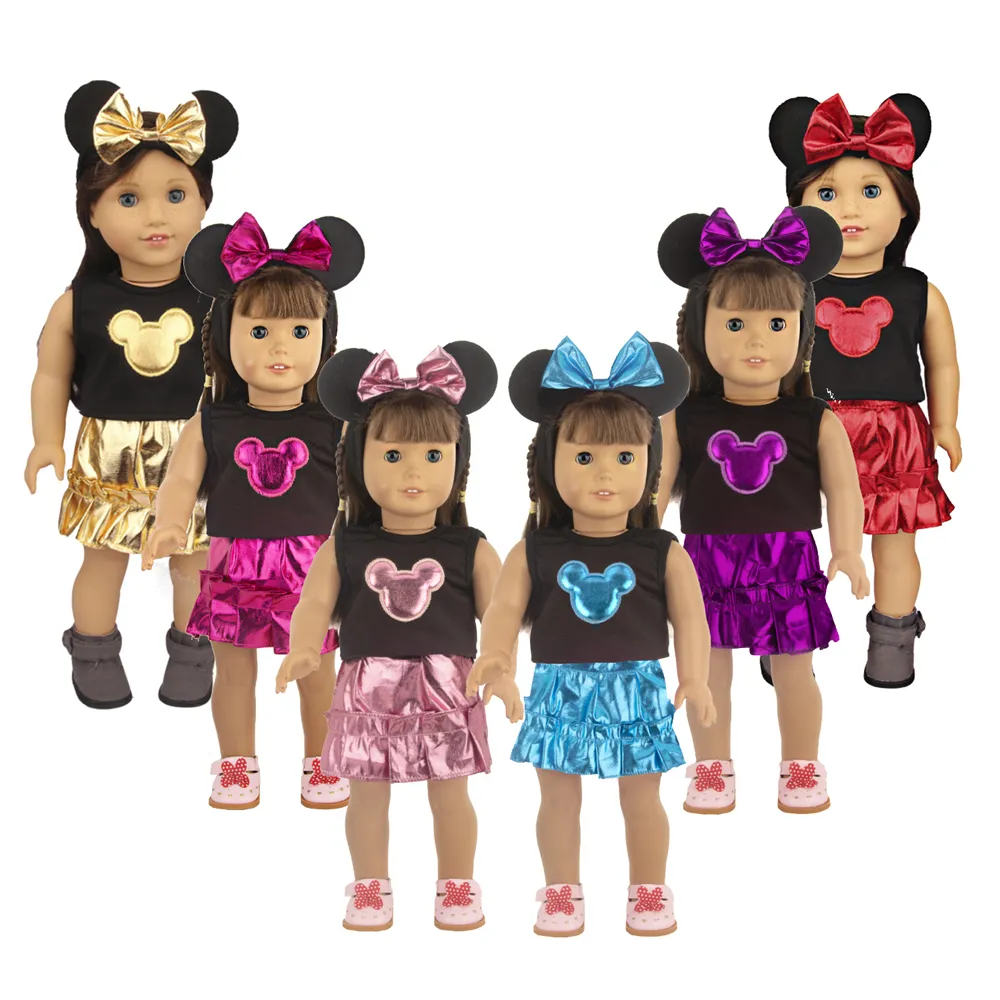New Arrival 18 inch American Doll Girl Miki Clothes Hair Band Doll Clothes