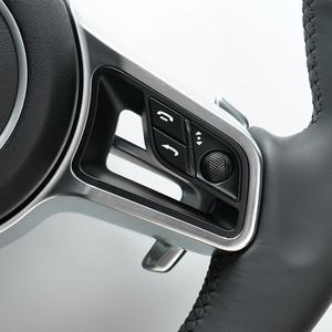 Volant Porsche en fibre de carbone, design sport à fond plat, avec rehaussement de la poignée, pièce de rechange pour la plupart des modèles - Product Image 3