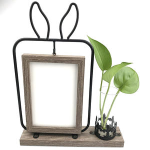 Fábrica personalizar sublimación creativa espacios en blanco <span class=keywords><strong>Funia</strong></span> con maceta hidropónica Mdf incrustaciones marco de fotos - Product Image 3