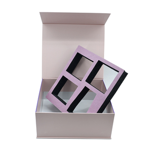 Black Book Style Foldable Cardboard Magnetic Paper Gifts Boxes Luxury Packaging with Textured for Small Business - Product Image 5