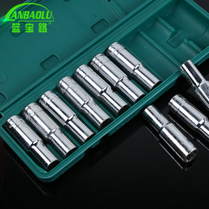 Lanbaolu <b>Socket</b> Wrench Set 8-32mm Chrome Vanadium Steel Ball Hex Extended 10 Piece - Product Image 2