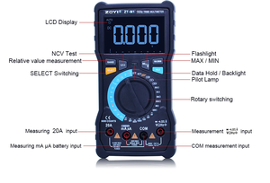 Medidor de Voltaje, Amperaje y Ohmios True RMS, con Funciones de Batería/Temperatura/Diodo/Frecuencia - Product Image 6