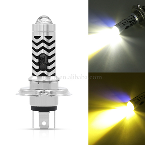 Led 오토바이 <span class=keywords><strong>H4</strong></span> Ba20d P15d 헤드라이트 하이/로우 빔 전기 오토바이 헤드라이트 전구 용 듀얼 컬러 화이트 옐로우 - Product Image 3