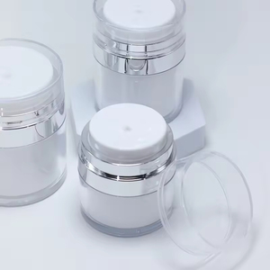 15/30/50g Airless Pump <b>Jar</b> <b>Empty</b> Acrylic Cream Bottle Refillable Cosmetic Easy to Use Container Portable Travel Makeup Tools - Product Image 4