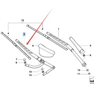61617185366 pour <span class=keywords><strong>BMW</strong></span> E60/E61 bras d'essuie-glace avant droit haute qualité automobile verre essuie-glace usine <span class=keywords><strong>prix</strong></span> de gros - Product Image 6