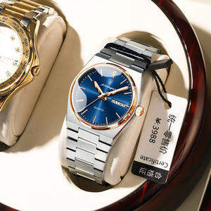 Montre à quartz pour femme Poedagar 786, en acier inoxydable de luxe, étanche, lumineuse, avec date, style élégant pour le travail ou la mode - Product Image 2