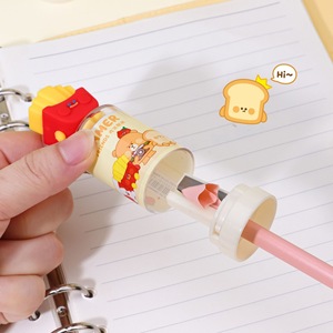 Hàn Quốc Phong Cách Sáng Tạo Động Vật Hình June 1st Món Quà Dễ Thương Silicone Thỏ Bánh Hamburger Bút Chì Mài Cơ Khí Bút Chì Mài - Product Image 4