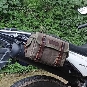 Motosiklet yan araba kafa araba kilitli çanta su geçirmez kiti bisiklet kuyruk çantası sürme arka koltuk çantası - Product Image 5