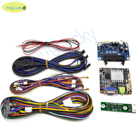 Volant de simulation de course pour enfants, jeu d'arcade à monnayeur, kit FF91 DIY, carte mère, câbles, plastique, anglais, USB, réaliste