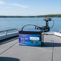Sistema de Monitoreo Remoto para Baterías Marinas Grupo 31, Batería de Litio LiFePO4 36V 60Ah Impermeable para Embarcaciones de Pesca y Yates