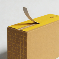 Boîte d'Expédition Postale Grande Ondulée Personnalisée avec Logo, Fermeture Éclair Auto-Adhésive et Bande Déchirable