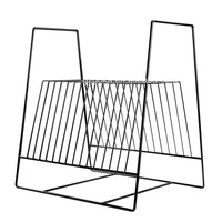 Support de rangement pour disques vinyles en métal de conception moderne en forme de triangle pour disques 12 pouces - Contient 50 disques