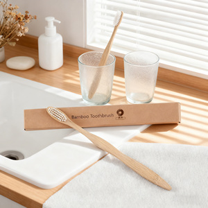 Ensemble de brosses à dents en bambou biodégradable, 100% naturel, compostable, respectueux de l'environnement, lot de 8 pièces - Product Image 5