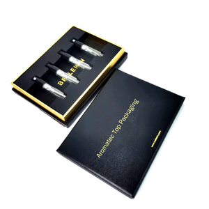 Op maat gemaakte zwarte lege parfumflesjes discovery tester mini sample cadeau magnetische verpakking papieren doos - Product Image 6