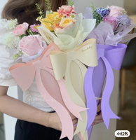 Boîte à fleurs personnalisée en gros pour mariage, sac à fleurs individuelles, vente directe d'usine, boîte à roses papillon à longue tige pour la fête des mères