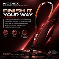 Raket Squash NODEX Custom Carbon Fiber Berkualitas Tinggi dengan Berat Seimbang, Performa Tangguh, dan Pegangan Nyaman