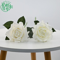 Realistiche, aanvoelende kunstmatige rode/roze/witte rozenstelen van hoge kwaliteit voor bloemstukken thuis, bruiloften, feesten en paasdecoratie