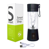 Mixeur Portable Sans Fil Rechargeable USB, Tasse Mixeur en Plastique, Mixeur à Fruits Portable, Mixeur à Vitesse Unique, Vente en Gros à Prix Abordable