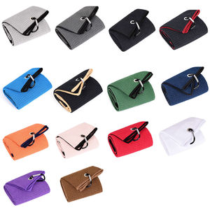 Serviette de golf en coton recyclé 100% avec crochet, serviette de golf en microfibre, vente en gros - Product Image 2