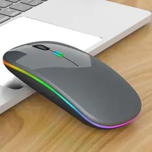 Dual-mode Optical LED Ultra-thin Computer Wireless Silent Rechargeable USB Office Gaming Mouse
