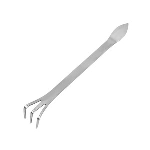 คราดสแตนเลสขนาดเล็กลองฟา สำหรับคลายดินและกำจัดวัชพืชในต้นบอนไซ - Product Image 3