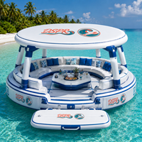 Canapé flottant gonflable, plateforme de détente aquatique, ponton pour lac, piscine, plage, resort, fête, loisirs en famille, plaisir estival