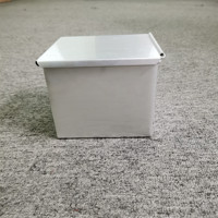 Moule à pain rectangulaire en acier aluminisé avec couvercle pour mini-pains, gâteaux, toasts et sandwichs