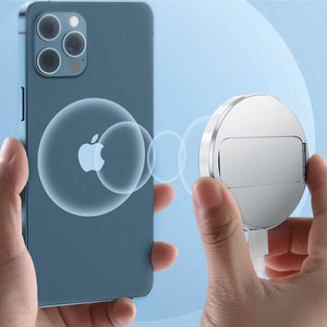 Cargador inalámbrico magnético portátil Qi2 15W para iPhone 15/14/13 Mini soporte de teléfono de aleación de aluminio de carga con soporte ajustable - Product Image 5