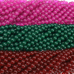 Cuentas de Cristal de Jade de Colores de 10 mm (Rosa Intenso, Rojo, Verde Esmeralda, Azul, Marrón) para Manualidades de Joyería y Decoraciones Personalizadas - Product Image 3
