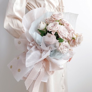 Riciclare Eco-Friendly Vendita Calda 30g Stampato Bouquet di Fiori Avvolgimento Del Tessuto di <span class=keywords><strong>Carta</strong></span> - Product Image 3