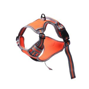 Rompi poliester reflektif modis, rompi jalan anjing, <span class=keywords><strong>Harness</strong></span>, penutup tombol empuk, untuk anjing sedang/besar, pengambil emas - Product Image 1