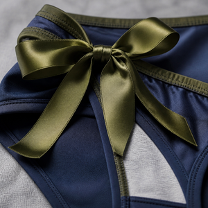 Conjunto de lencería deportiva de alto impacto para mujer, color oliva, con sujetador y braga con lazo lateral, absorción de impactos, espalda cruzada, para gimnasio y yoga - Product Image 5