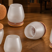 Protections de pieds de chaise en silicone, capuchons de sol anti-rayures, antidérapants, réduisant le bruit, pour tables de bibliothèque et sols en bois